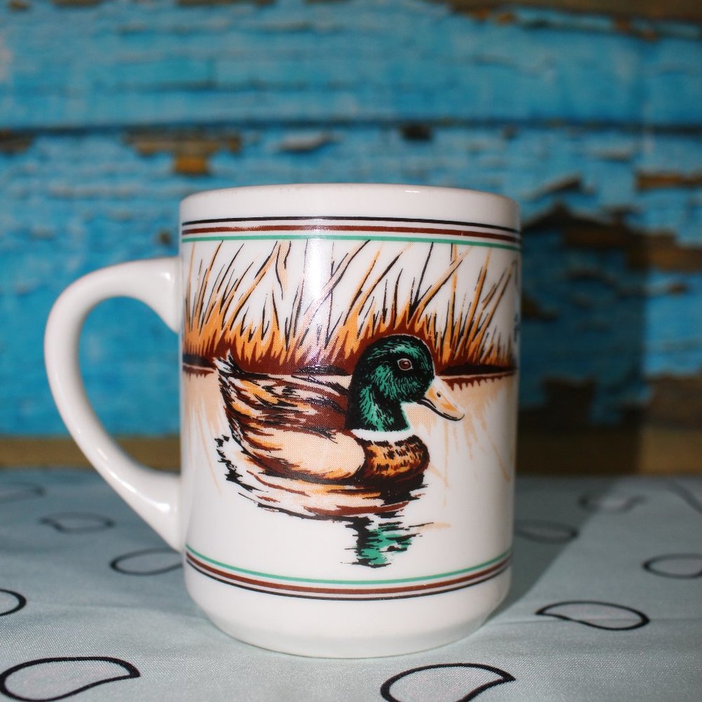 COFFEE MUG ''coffee mugs with duck and psalms 118